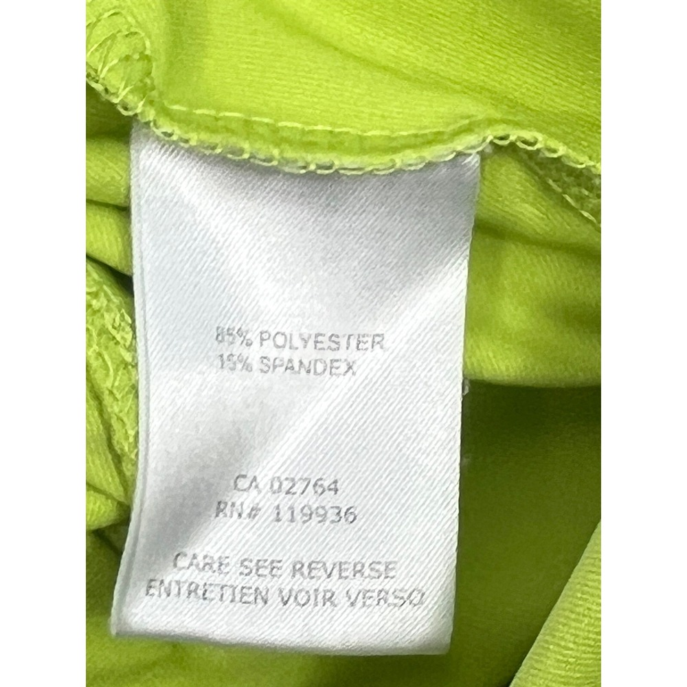 NVO Golf Shirt Women's Size M Green Raglan Short Sleeves 1/4 Zipper Logo - Picture 11 of 11